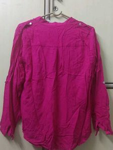 Pink Button-Down Top for women