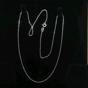 Pure 925 Hallmark Silver Ball Chain For Unisex