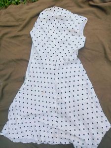Black N White Dot Dress