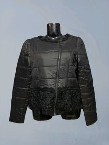 Chic Black Quilted Jacket