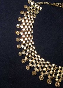 Gold chain Statement choker Necklace