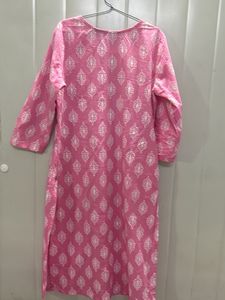 Pink Cotton Kurta (Reliance Trends)