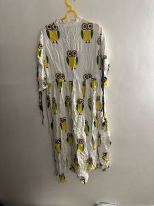 Owl Print Beautiful Dress