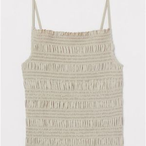 H&amp;M Smocked Tank Top