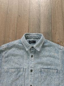 Mens Zudio Denim Oversized Shirt