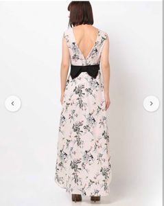 Floral Cream Maxi Dress/Gown