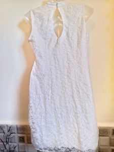 White Lace Dress Size Small