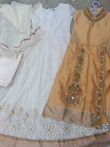 Elegant White Ethnic Gown