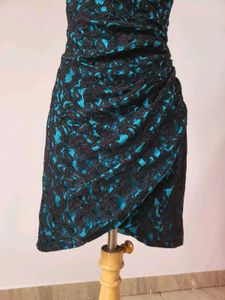 Lace Overlay Mini Dress