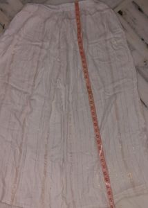 Amboidary Peach Kurta N Pyjama off White Duppata