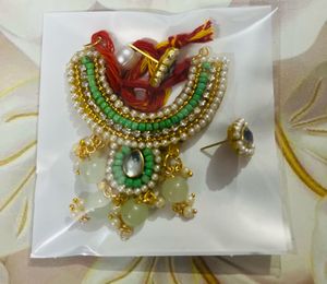Laddu Gopal Krishna Necklaces With Earrings
