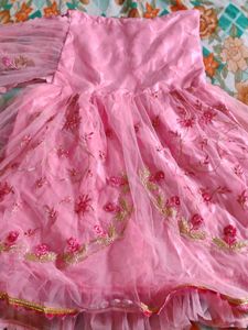 Lehenga Saree in pink colour