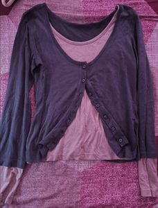 Layered Look long sleeve top