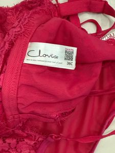 Hot Pink Clovia Lingerie Set