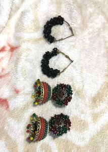 Earrings - Jhumkas & Hoops