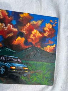 Mini Car Landscape Painting