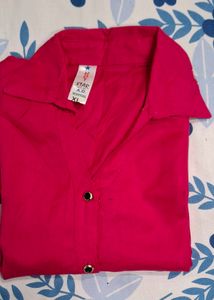 Pink Button-Up shirt