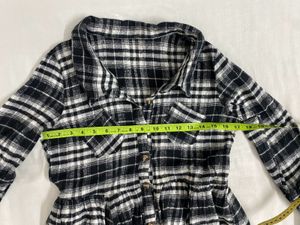 Plaid Shirt Dress bust 32