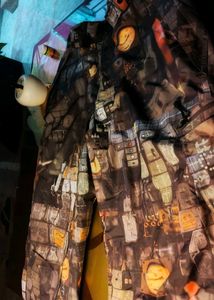 Abstract Print baggy Pants