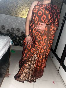 crepe saree