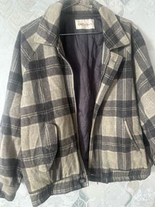 Vintage Omphalos Plaid Wool Jacket