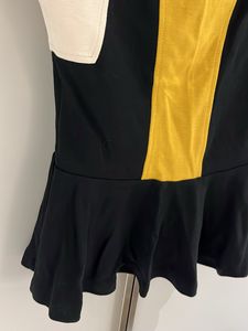 Abstract Design Peplum Top