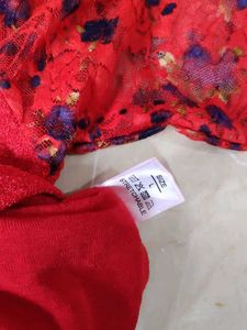 Stretch Blouse With Net Sleeves