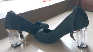 Black Transparent Heel👠🖤