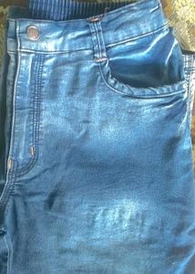 Blue Denim Capri Jeans