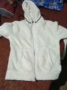 Fuzzy White Hoodie
