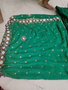 Green Embroidered Salwar Suit