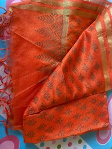Women’s Hand Block Printed Chanderi Dupatta