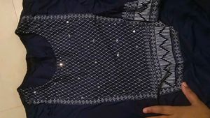 Elegant Navy Blue Kurta