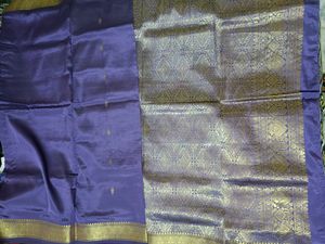 Purple Saree without blouse