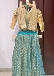 Golden Sky Lehenga Choli Set