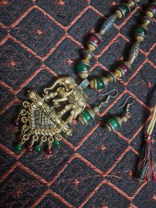 Elephant Oxidized Copper Stylish Jewellery Set
