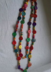 Multicoloured Double Layer Fancy Chain