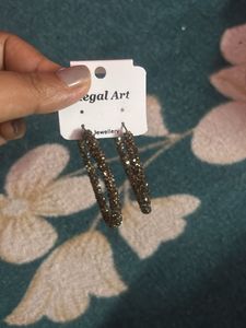 Sparkly Hoop Earrings