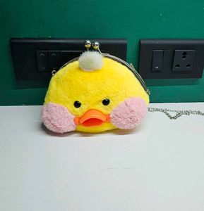 Duck Plush Sling Bag