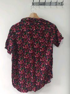 Floral Print Short Sleeve Shirt