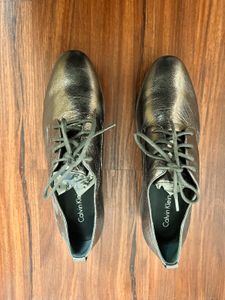 Calvin Klein Silver Oxfords
