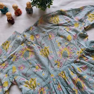 Floral Print Tunic Top