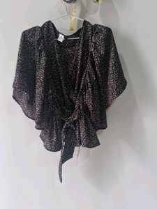 Floral Wrap Top