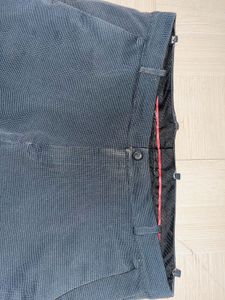 Straight Fit Dark Gray Dress Pants