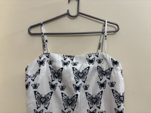 Butterfly Print Mini Dress