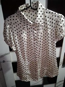 Polka Dot White Top🤍🤍🤍