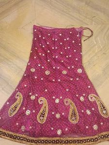 Lehenga Choli With Out Dupatta Fabric Net