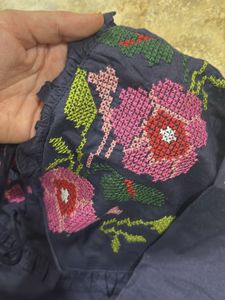 Floral Embroidered Top