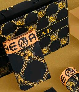 Boxer Briefs - Black &amp; Gold Pattern