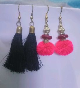 Tassel &amp; Pom Earrings